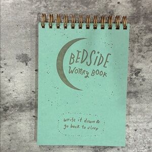 Teal Bedside Worry Book